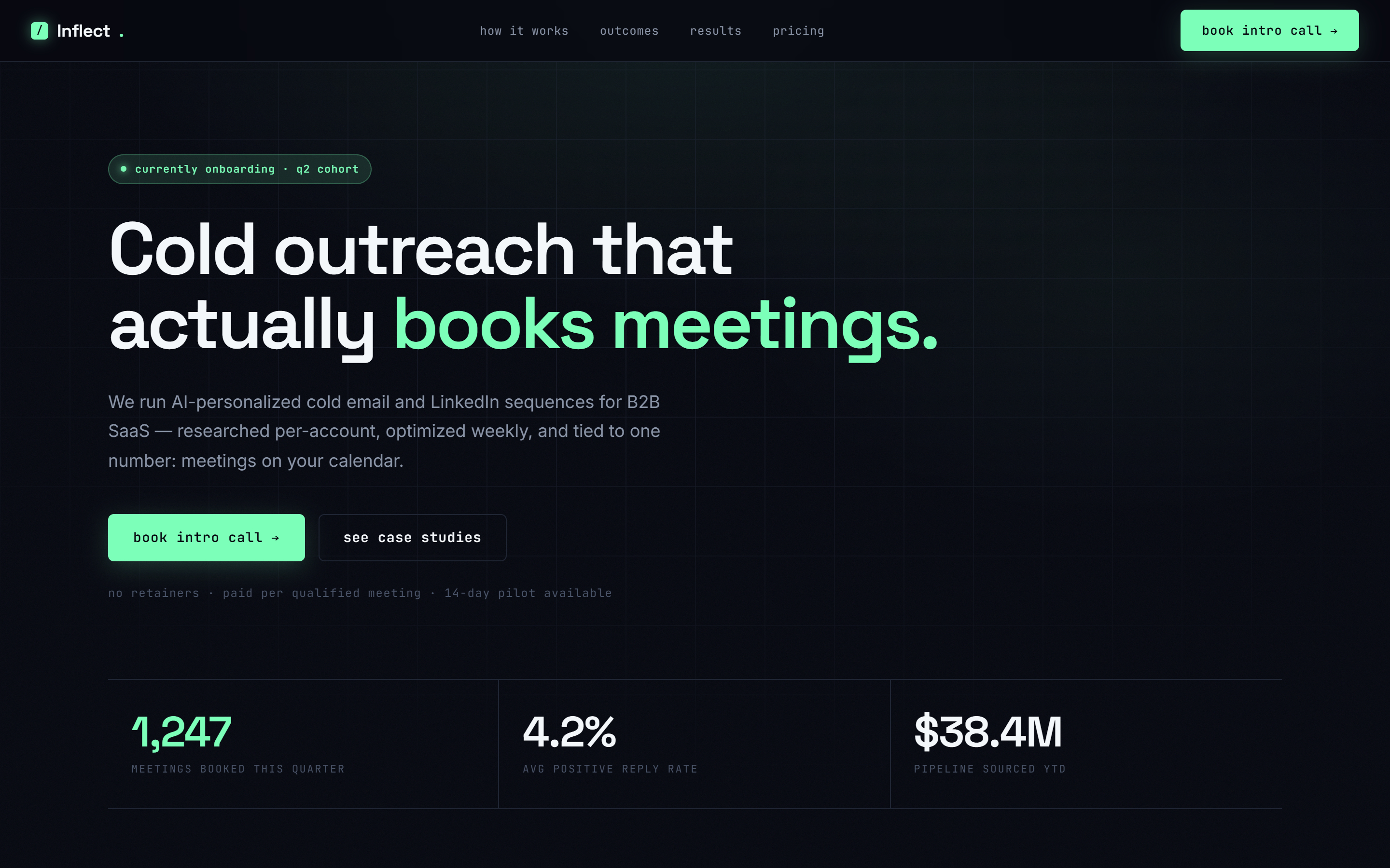 Inflect AI demo homepage