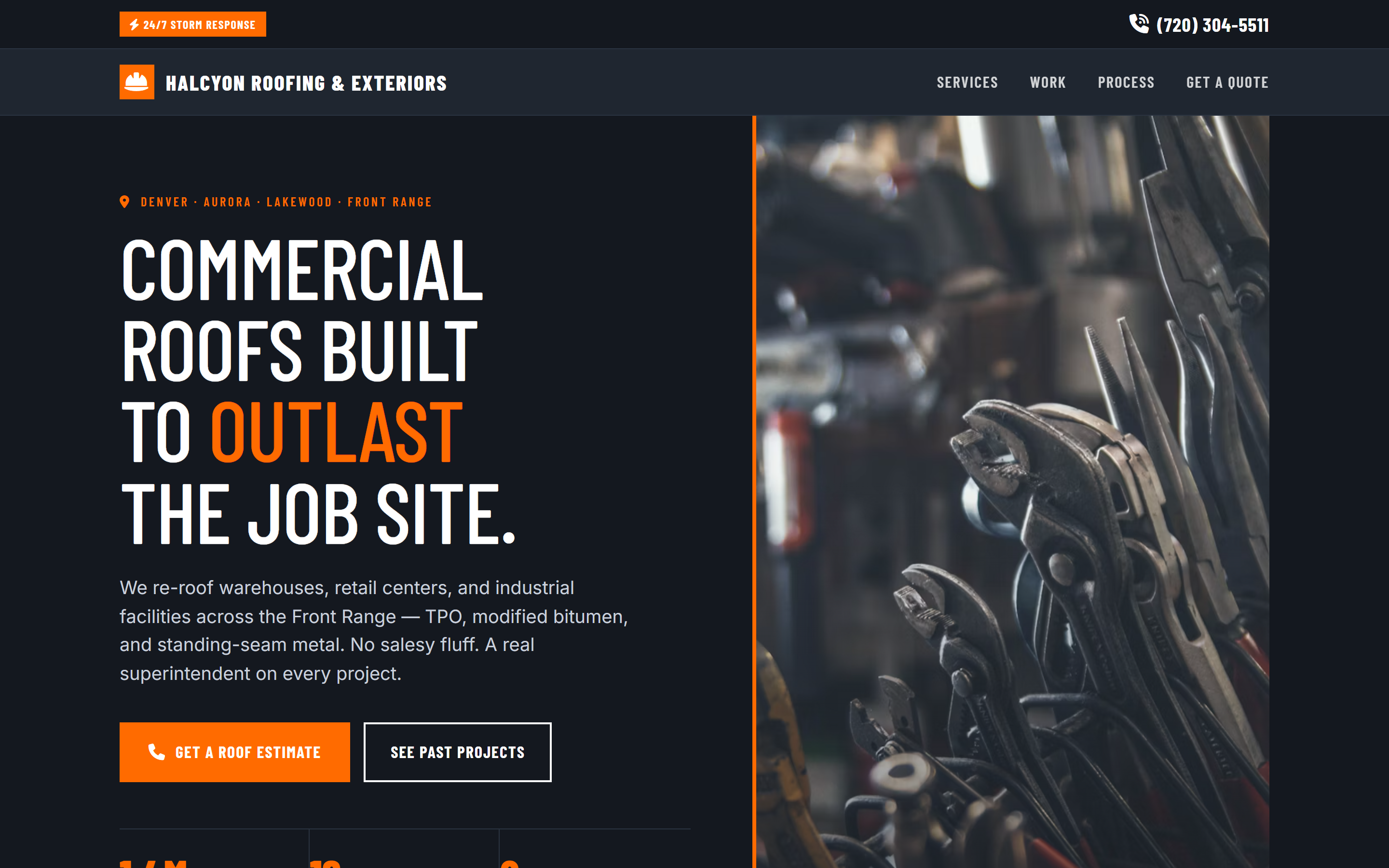 Halcyon Roofing demo homepage