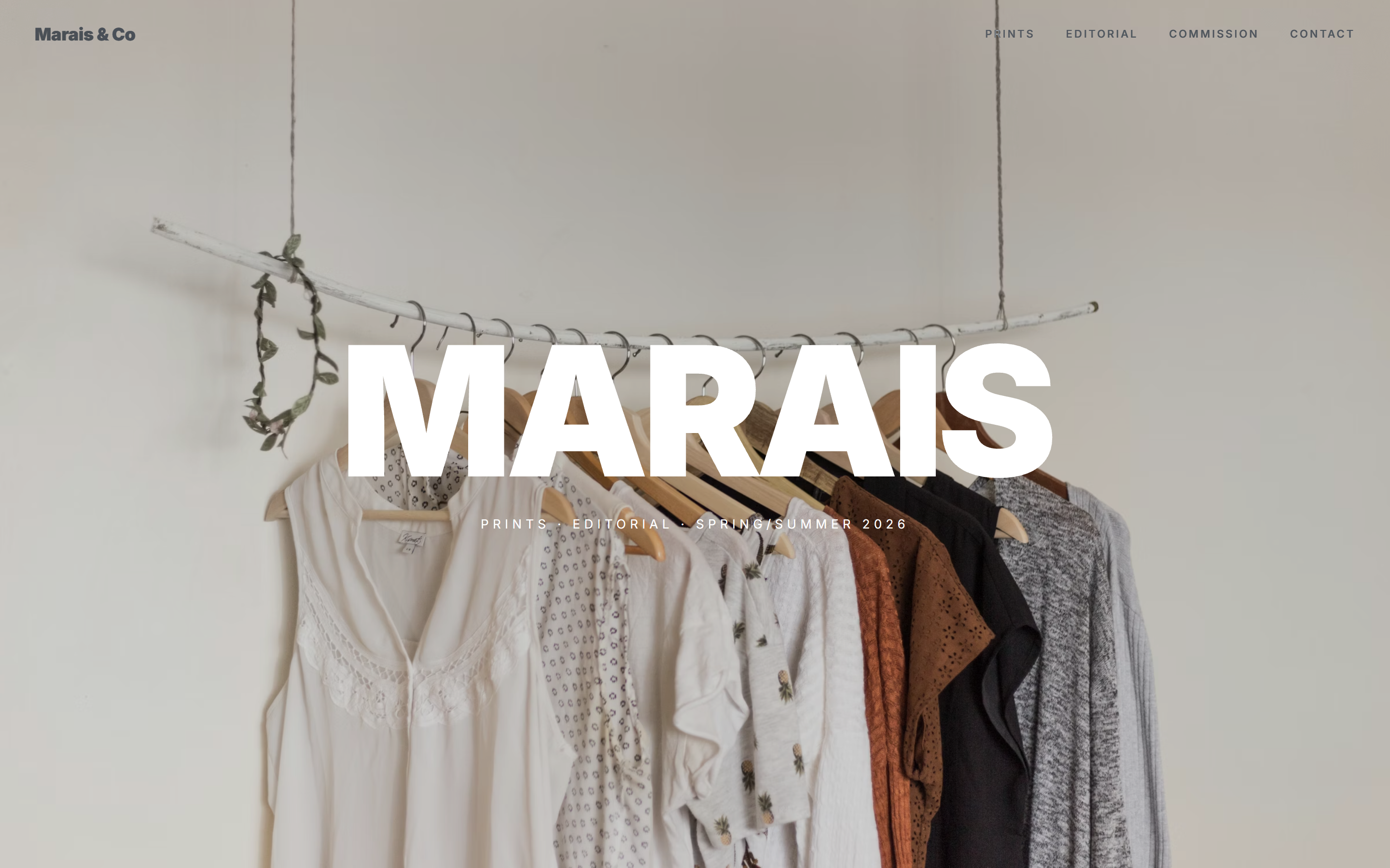 Marais & Co demo homepage